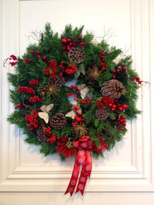 Rudolph - Traditional Christmas Wreath
