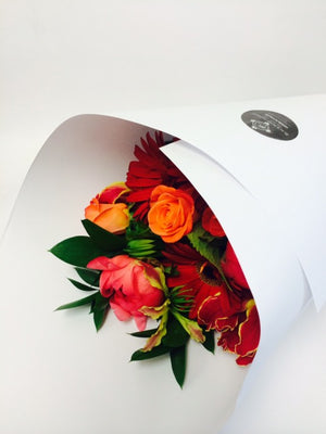 Roll wrap bouquet